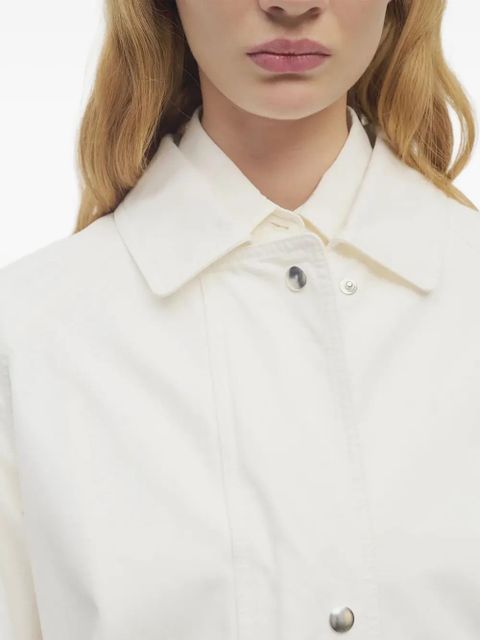 The Row button-front utility jacket - White