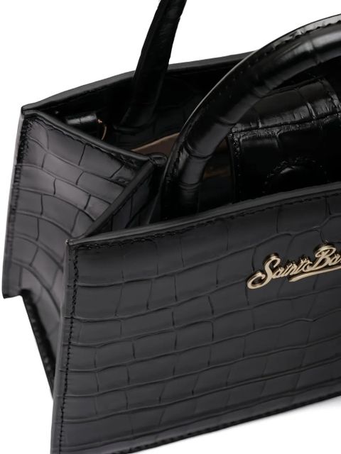 MC2 Saint Barth mini Shop embossed tote bag - Black