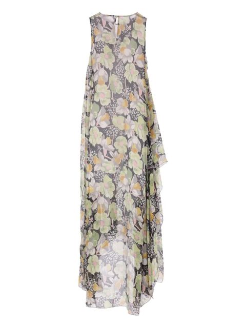 LOEWE Daffodil.print maxi dress - Black