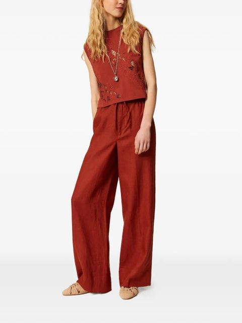 TWINSET lace top - Brown - zdjęcie produktu nr 2