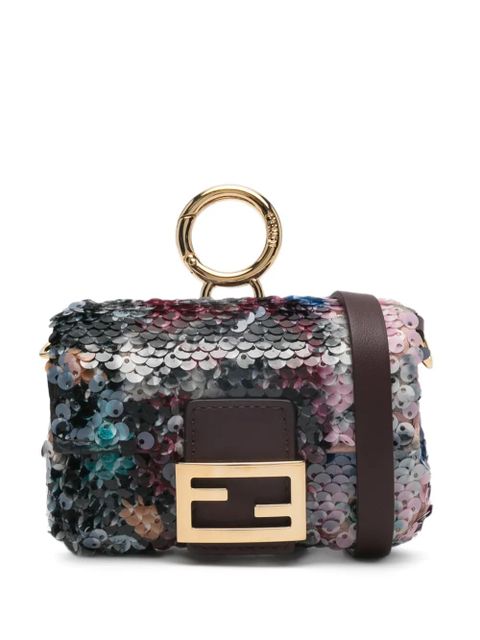 FENDI nano Baguette keyring bag - Black - zdjęcie produktu nr 1