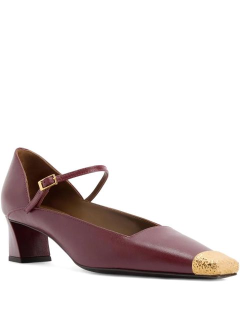 Giuseppe Zanotti ankle-strap metallic-toe pumps - Red - zdjęcie produktu nr 1