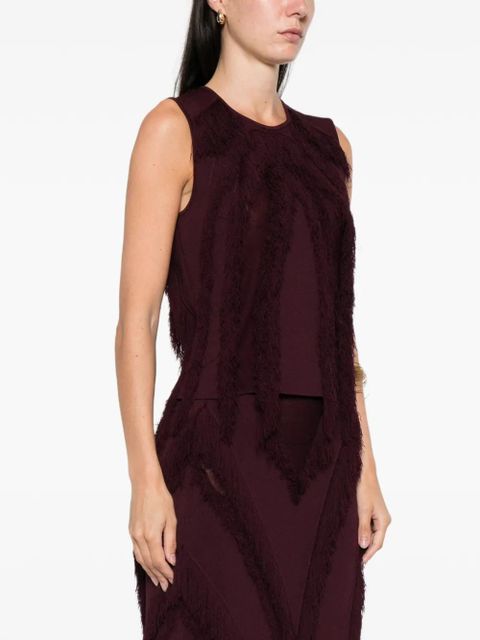 Ulla Johnson fringe sleeveless top - Red