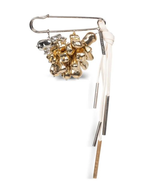 DRIES VAN NOTEN embellished pin brooch - Gold - zdjęcie produktu nr 1