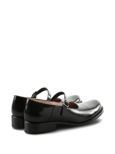 The Row buckle strap ballet flats - Black