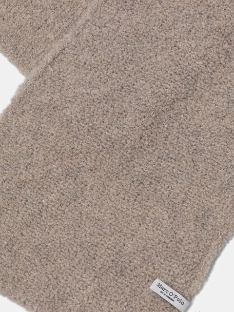 Marc O'Polo szalik z dodatkiem wełny damski kolor beżowy melanżowy 510608702129