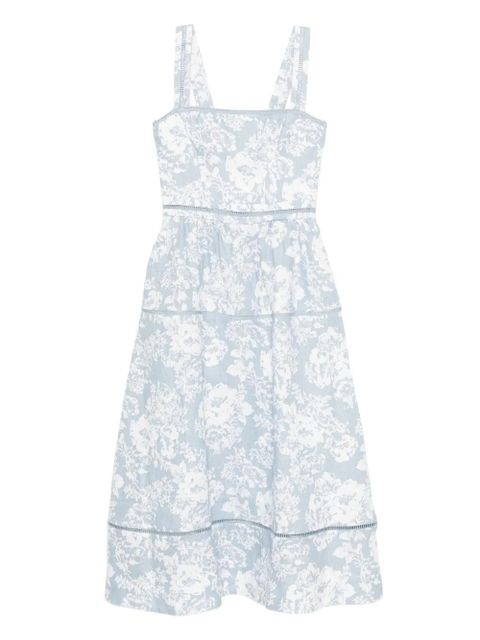 Reformation Everett linen dress - Blue - zdjęcie produktu nr 1