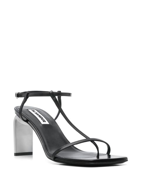 Jil Sander 80mm leather sandals - Black