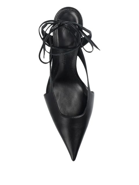 The Attico Diane ankle-tie pumps - Black - zdjęcie produktu nr 2