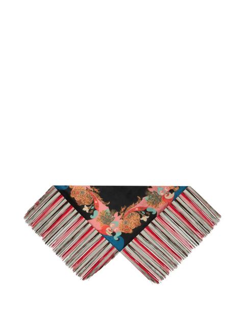 ETRO fringing floral paisley scarf - Black - zdjęcie produktu nr 1