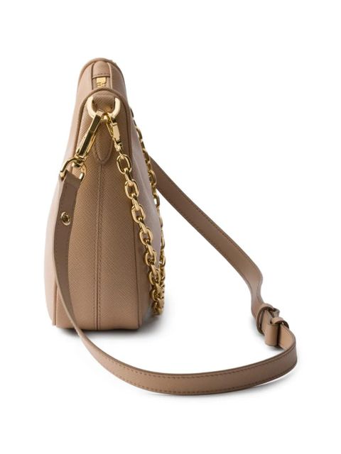 Prada mini Re-Edition leather shoulder bag - Neutrals