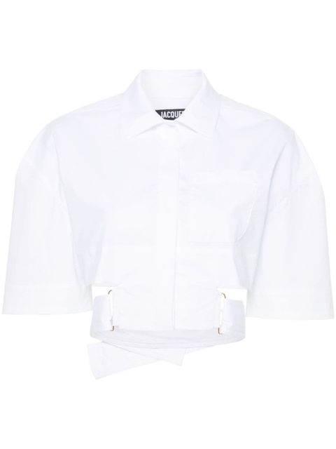 Jacquemus La Chemise Courte Bari shirt - White - zdjęcie produktu nr 1