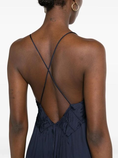 Zadig&Voltaire Rayonne satin maxi dress - Blue