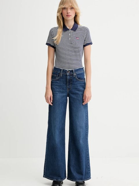 Levi's polo damski kolor granatowy 52599 - zdjęcie produktu nr 2