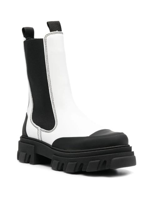 GANNI 50mm chunky Chelsea boots - White - zdjęcie produktu nr 2