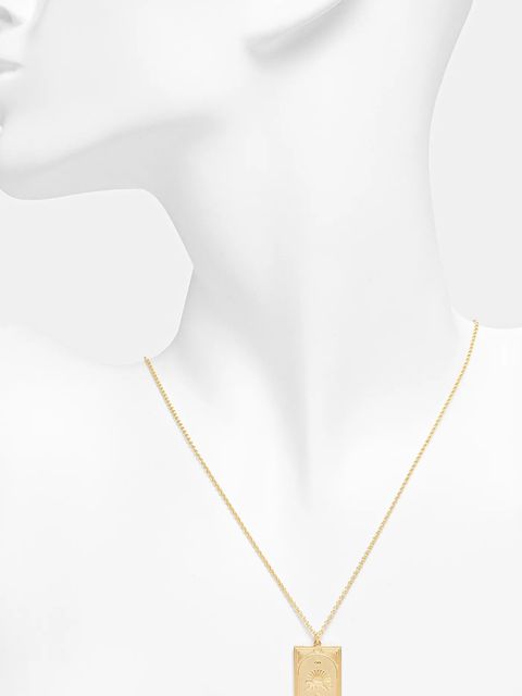 Tom Wood naszyjnik srebrny pozłacany Tarot Strength Pendant