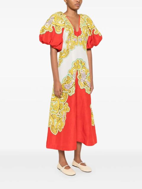 ALEMAIS Sierra midi dress - White