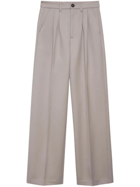ANINE BING Carrie pressed-crease tailored trousers - Neutrals - zdjęcie produktu nr 1