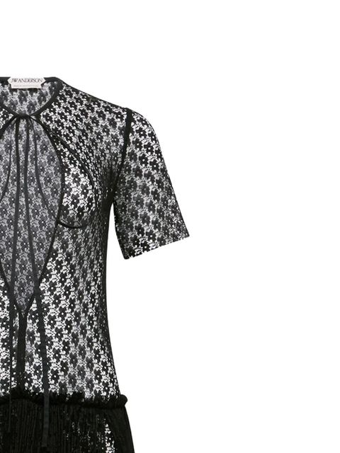 JW Anderson mixed lace maxi dress - Black - zdjęcie produktu nr 2