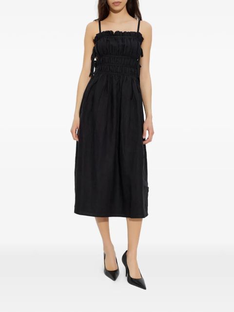 Cult Gaia ruffled tie midi dress - Black - zdjęcie produktu nr 2
