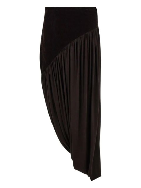 Ferragamo stretch draped skirt - Brown - zdjęcie produktu nr 1