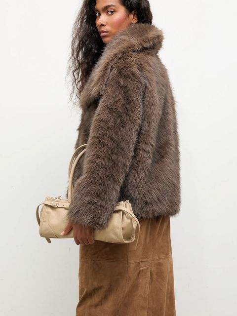 Answear.LAB kurtka kolor brązowy przejściowa - zdjęcie produktu nr 2