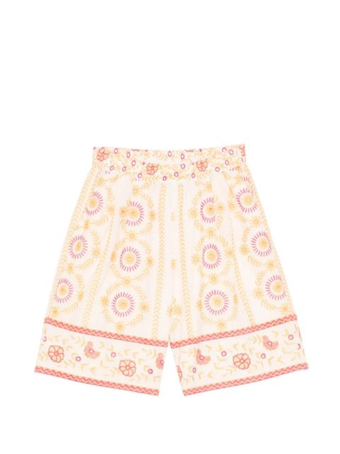 TWINSET floral-embroidered shorts - Neutrals - zdjęcie produktu nr 1