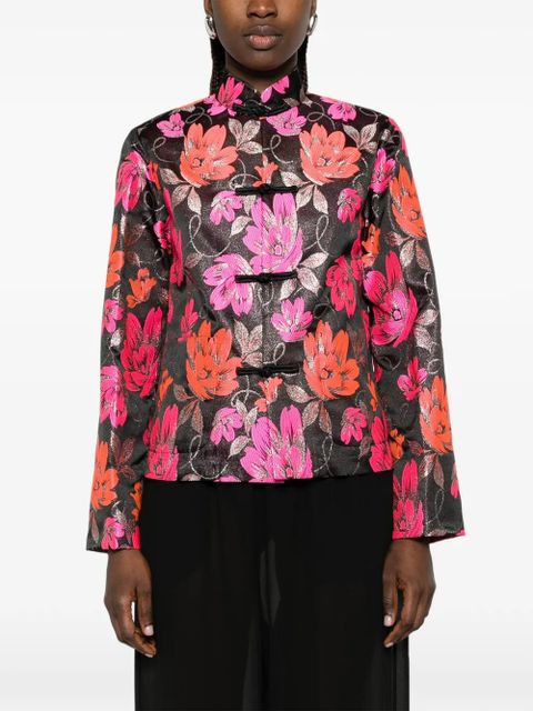 Comme Des Garçons floral-pattern jacket - Black