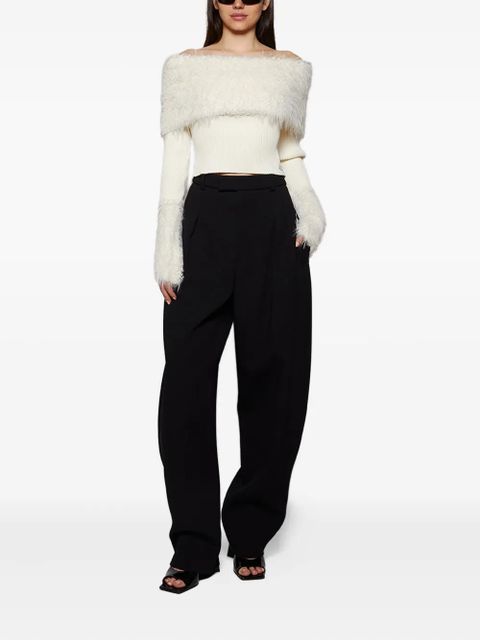 Jean Paul Gaultier ribbed hairy-detail sweater - Neutrals