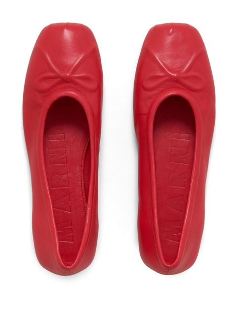 Marni Low Ballerina Shoes - Red