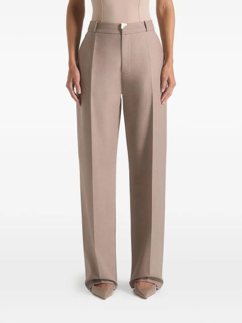 Manière De Voir Doria waistband-detail tailored trousers - Brown