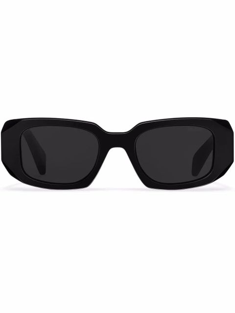 Prada Eyewear Symbole oversized geometric-arm sunglasses - Grey - zdjęcie produktu nr 1