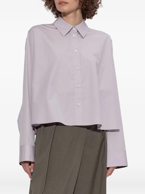 LOEWE Anagram-embroidered shirt - Purple