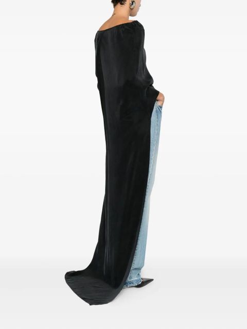 Magda Butrym boat-neck top - Black