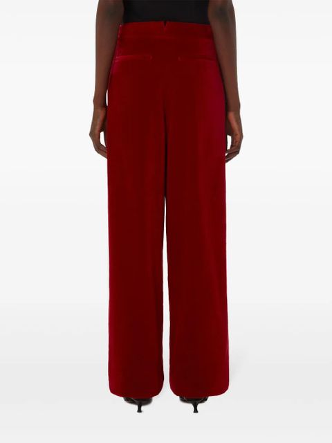 JW Anderson wide-leg mid-rise trousers - Red