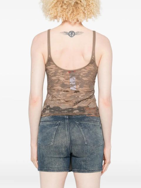 Diesel lace-panelled top - Brown - zdjęcie produktu nr 2