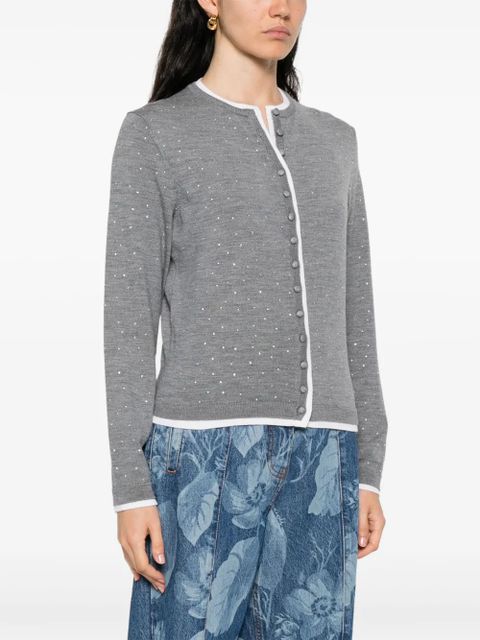 Maje rhinestone-embellished cardigan - Grey - zdjęcie produktu nr 2