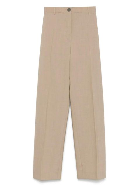 Sportmax virgin wool high-waisted trousers - Neutrals - zdjęcie produktu nr 1