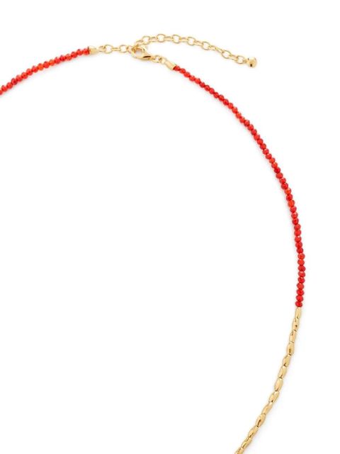 Monica Vinader Mini Nugget Gemstone Beaded Necklace - Gold - zdjęcie produktu nr 2