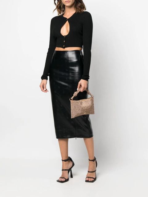 Cult Gaia Hera rhinestone shoulder bag - Gold - zdjęcie produktu nr 2