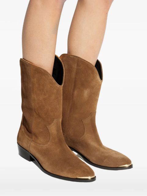 ISABEL MARANT Elbana toe cap cowboy boot - Brown