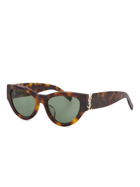 Saint Laurent Eyewear cat-eye frame sunglasses - Brown - zdjęcie produktu nr 2
