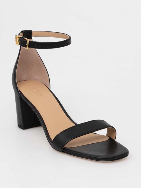 Lauren Ralph Lauren sandały skórzane Logan kolor czarny 802927949001 - zdjęcie produktu nr 1