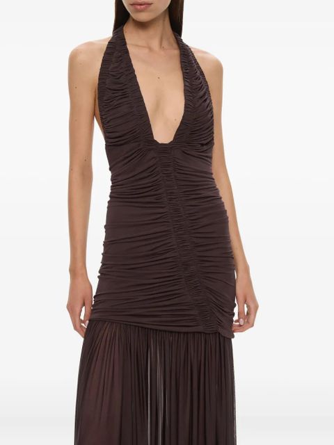 Christopher Esber Orion maxi gown - Brown