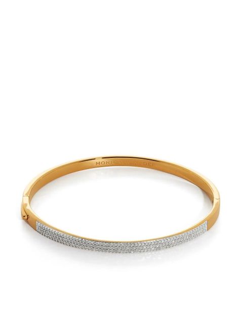 Monica Vinader Essential diamond pave bangle - Gold - zdjęcie produktu nr 1