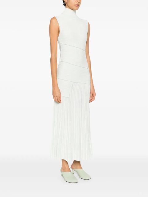 Proenza Schouler Federica pleated maxi dress - White