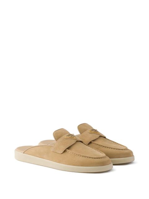 Prada suede mules - Neutrals