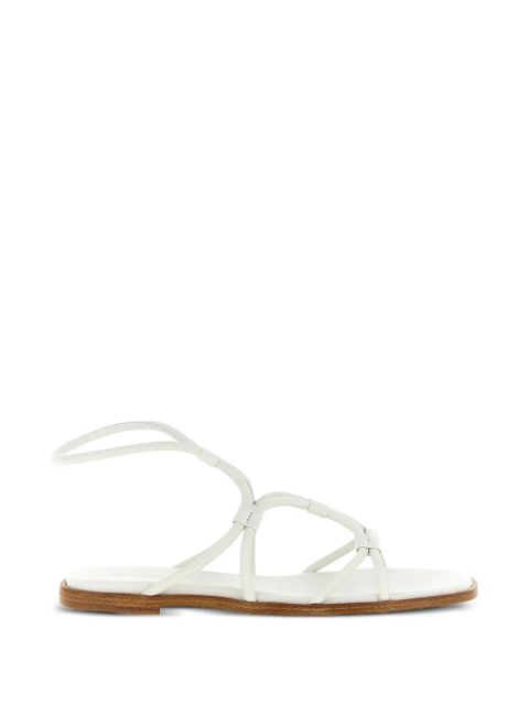 Gianvito Rossi nappa ankle-strap sandals - White - zdjęcie produktu nr 1
