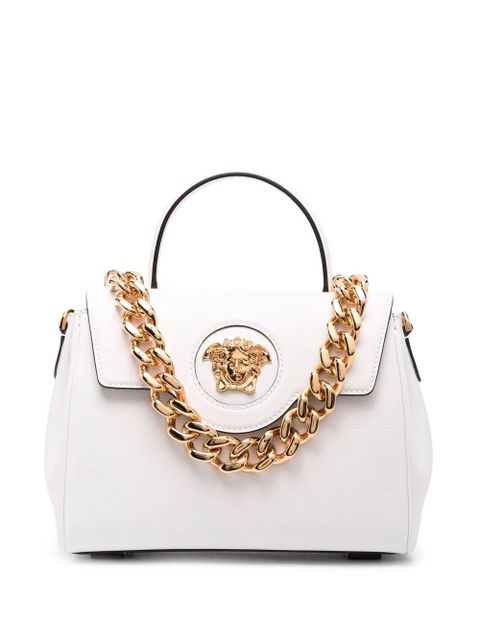 Versace La Medusa leather hand bag - White - zdjęcie produktu nr 1
