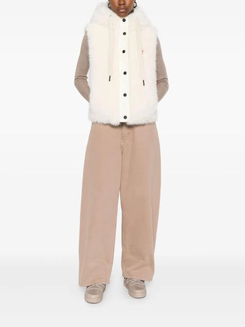 Moncler Grenoble hooded gilet - Neutrals